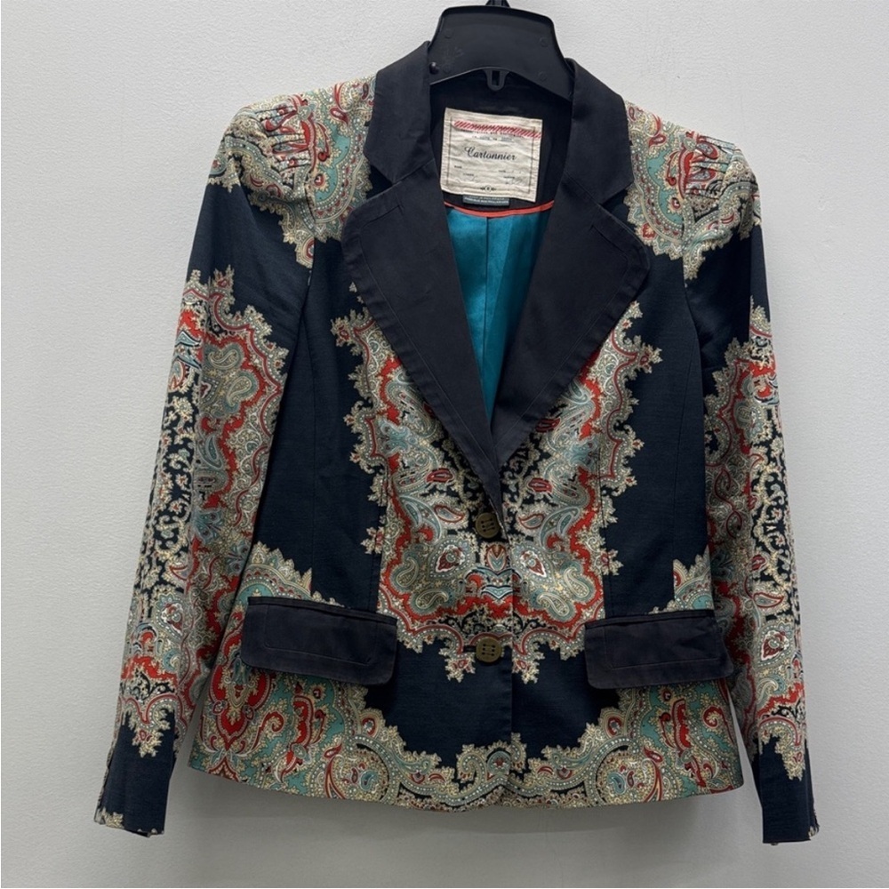 Cartonnier Statement Paisley Blazer Jacket 4